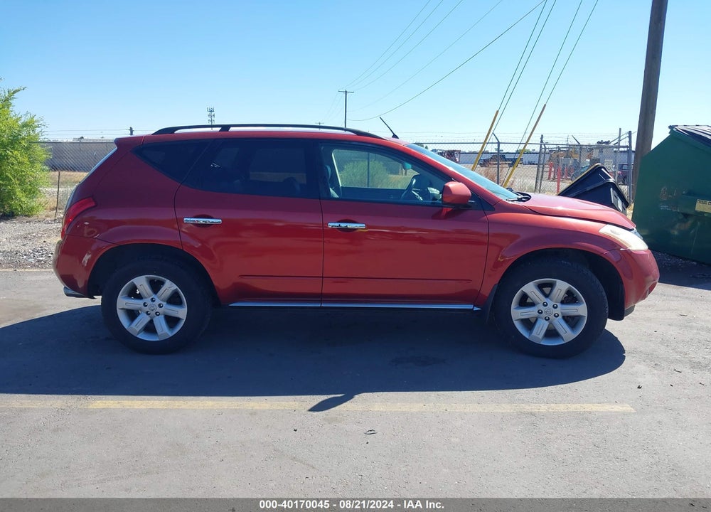 2007 NISSAN MURANO SL VIN: JN8AZ08W87W646708