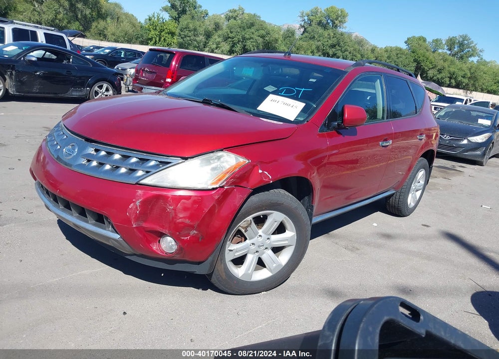 2007 NISSAN MURANO SL VIN: JN8AZ08W87W646708