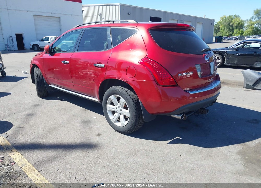 2007 NISSAN MURANO SL VIN: JN8AZ08W87W646708