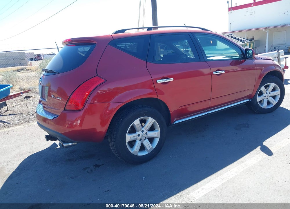 2007 NISSAN MURANO SL VIN: JN8AZ08W87W646708