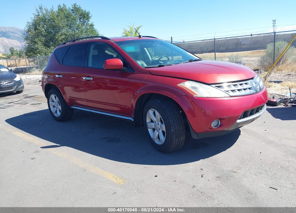 2007 NISSAN MURANO SL VIN: JN8AZ08W87W646708