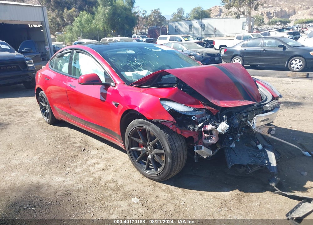 2022 TESLA MODEL 3 LONG RANGE DUAL MOTOR ALL-WHEEL DRIVE VIN: 5YJ3E1EB7NF126184