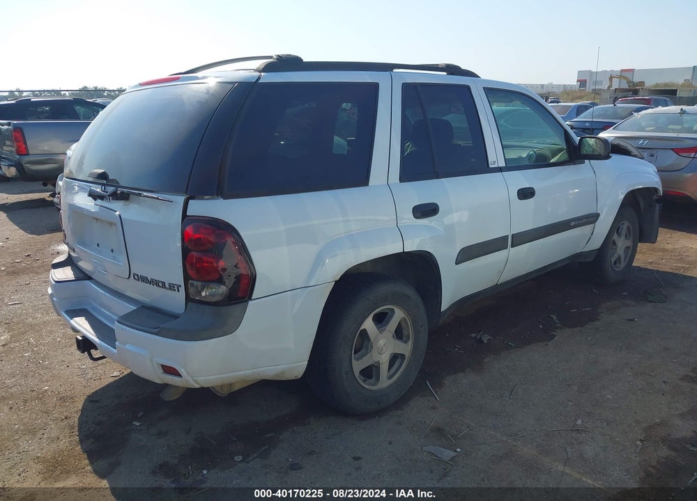2004 CHEVROLET TRAILBLAZER LS VIN: 1GNDS13S242139434