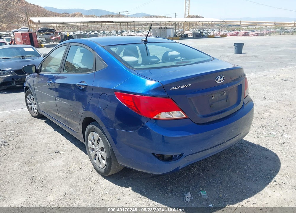 2017 HYUNDAI ACCENT SE VIN: KMHCT4AE7HU292607