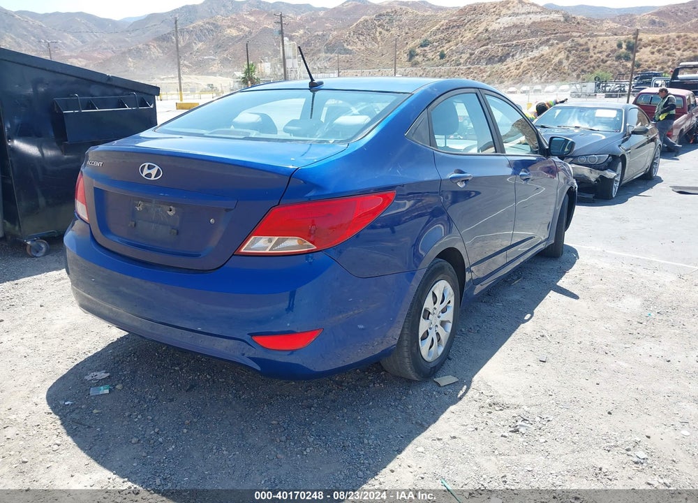 2017 HYUNDAI ACCENT SE VIN: KMHCT4AE7HU292607