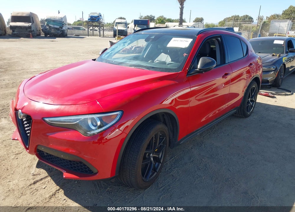 2019 ALFA ROMEO STELVIO RWD VIN: ZASPAJAN8K7C70915