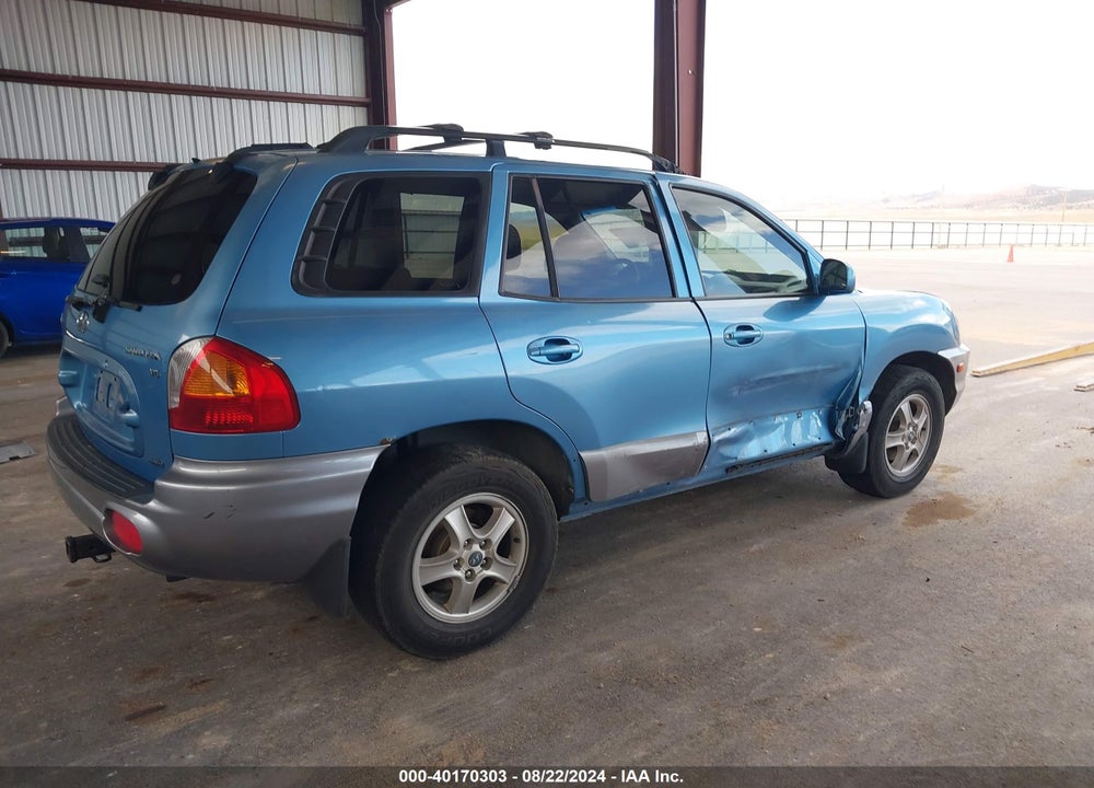 2004 HYUNDAI SANTA FE GLS VIN: KM8SC73D44U742368