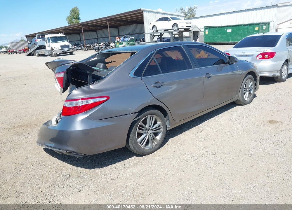 2016 TOYOTA CAMRY SE VIN: 4T1BF1FK4GU256629
