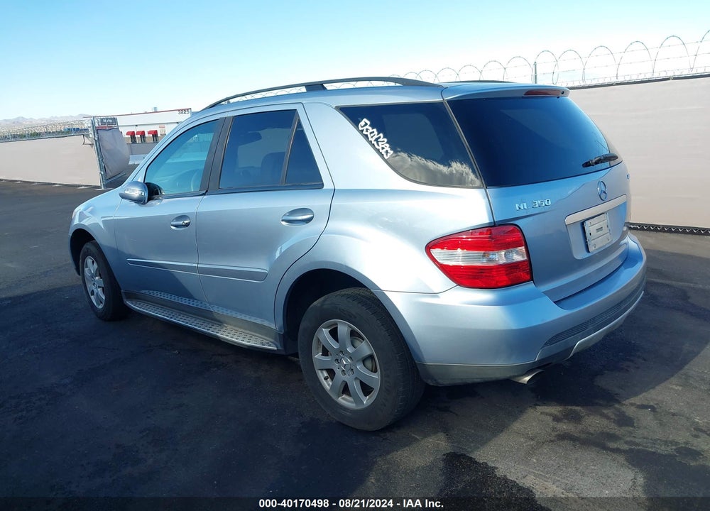 2007 MERCEDES-BENZ ML 350 4MATIC VIN: 4JGBB86E67A200028