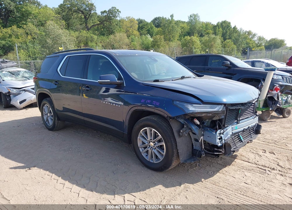 2022 CHEVROLET TRAVERSE FWD LT CLOTH VIN: 1GNERGKW6NJ163170