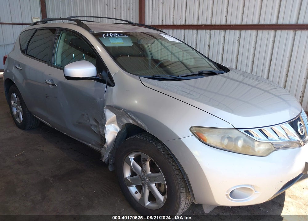 2009 NISSAN MURANO VIN: JN8AZ18U29W012706