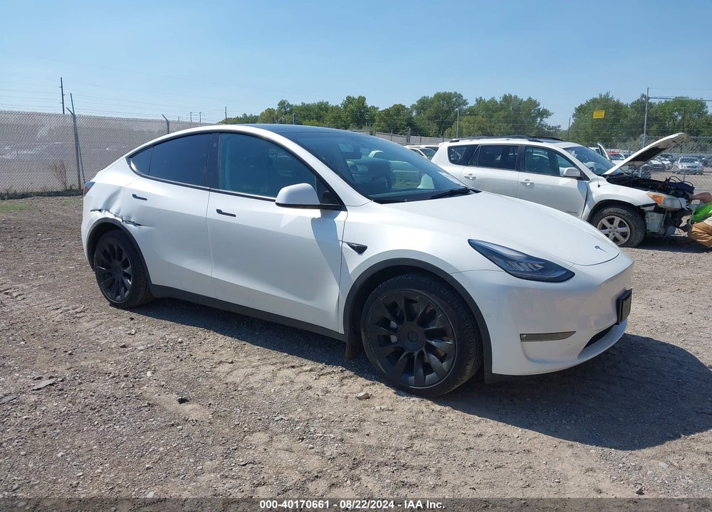 2021 TESLA MODEL Y LONG RANGE DUAL MOTOR ALL-WHEEL DRIVE VIN: 5YJYGDEE5MF209302