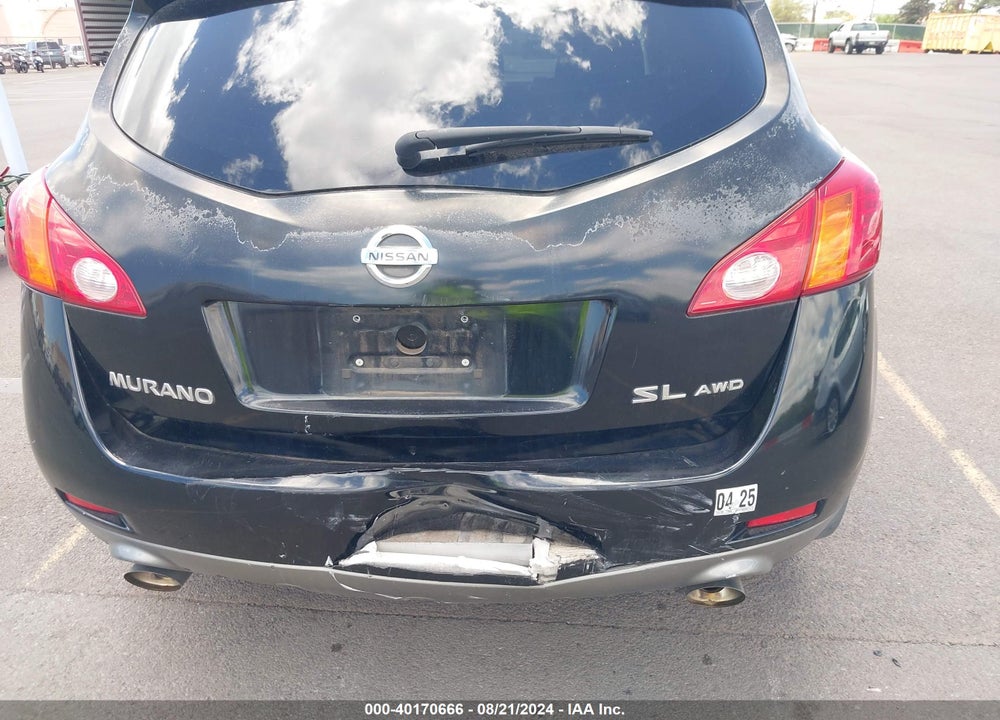2009 NISSAN MURANO SL VIN: JN8AZ18W39W114176
