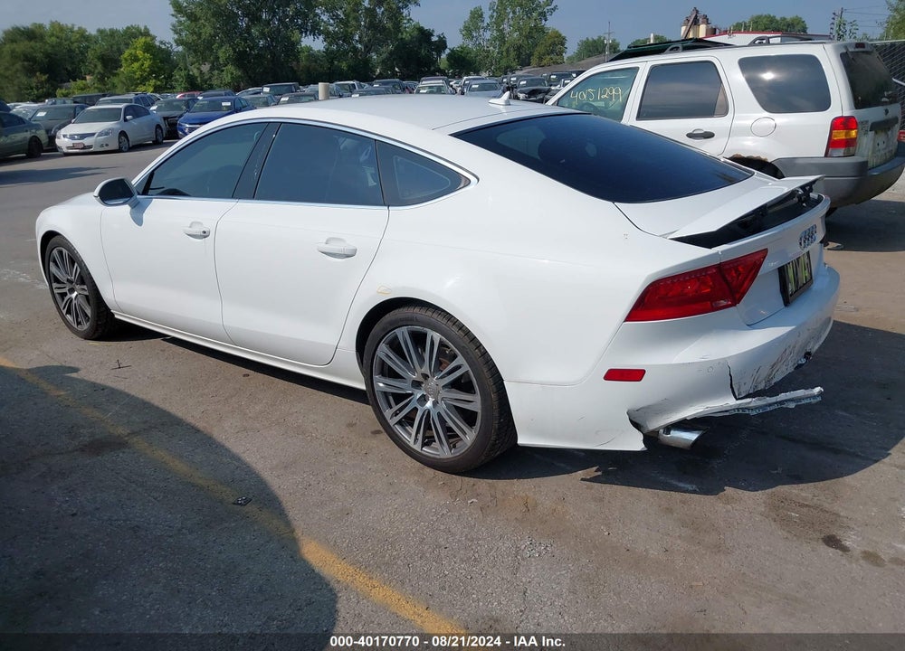 2012 AUDI A7 PREMIUM VIN: WAUSGAFC1CN003893