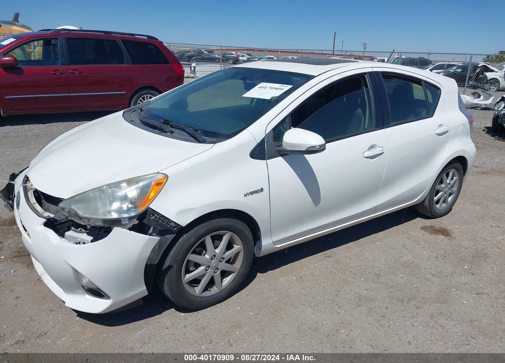 2012 TOYOTA PRIUS C FOUR VIN: JTDKDTB39C1016427