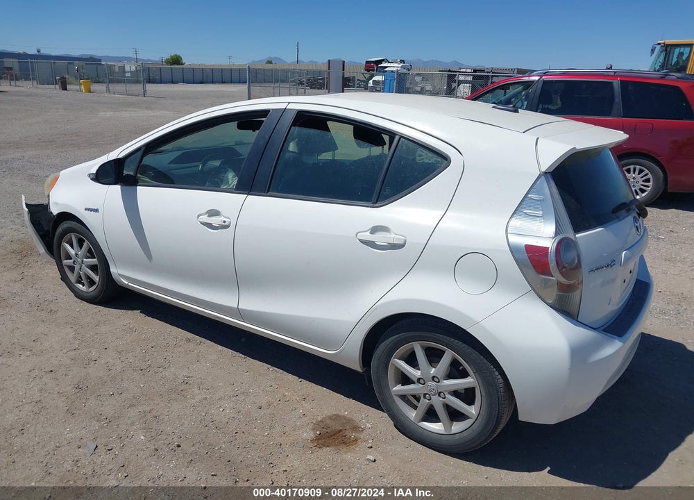 2012 TOYOTA PRIUS C FOUR VIN: JTDKDTB39C1016427