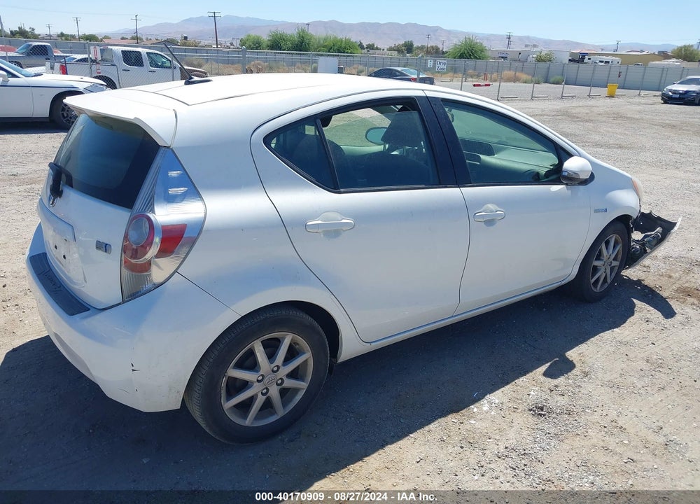 2012 TOYOTA PRIUS C FOUR VIN: JTDKDTB39C1016427