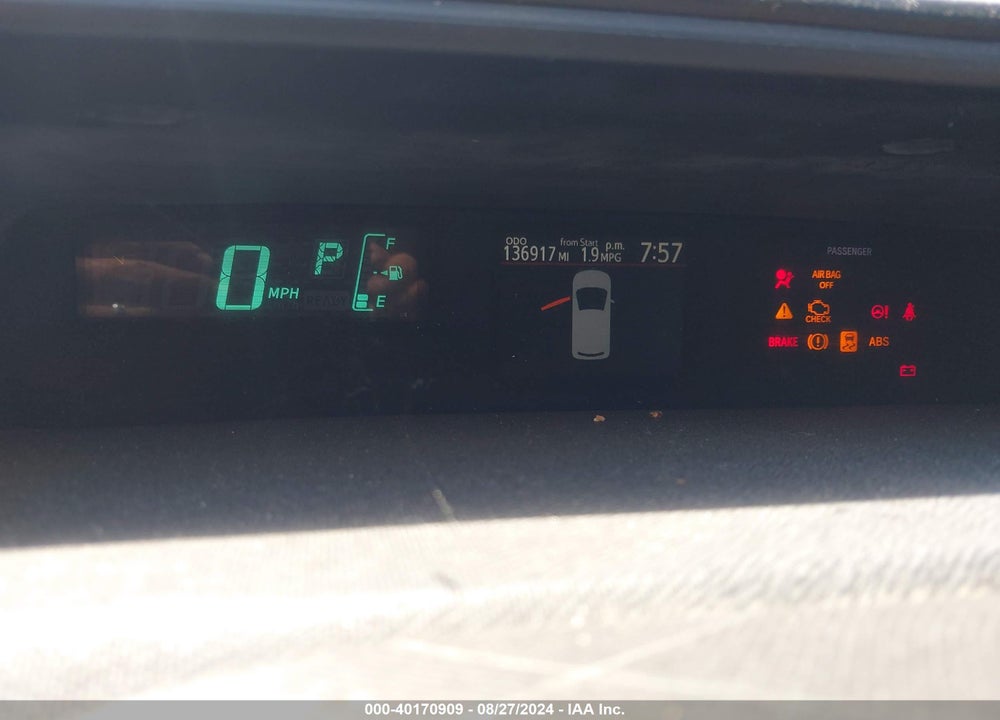 2012 TOYOTA PRIUS C FOUR VIN: JTDKDTB39C1016427
