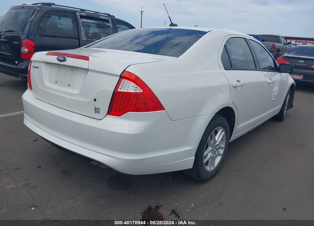 2012 FORD FUSION VIN: 3FAHP0GA4CR419279