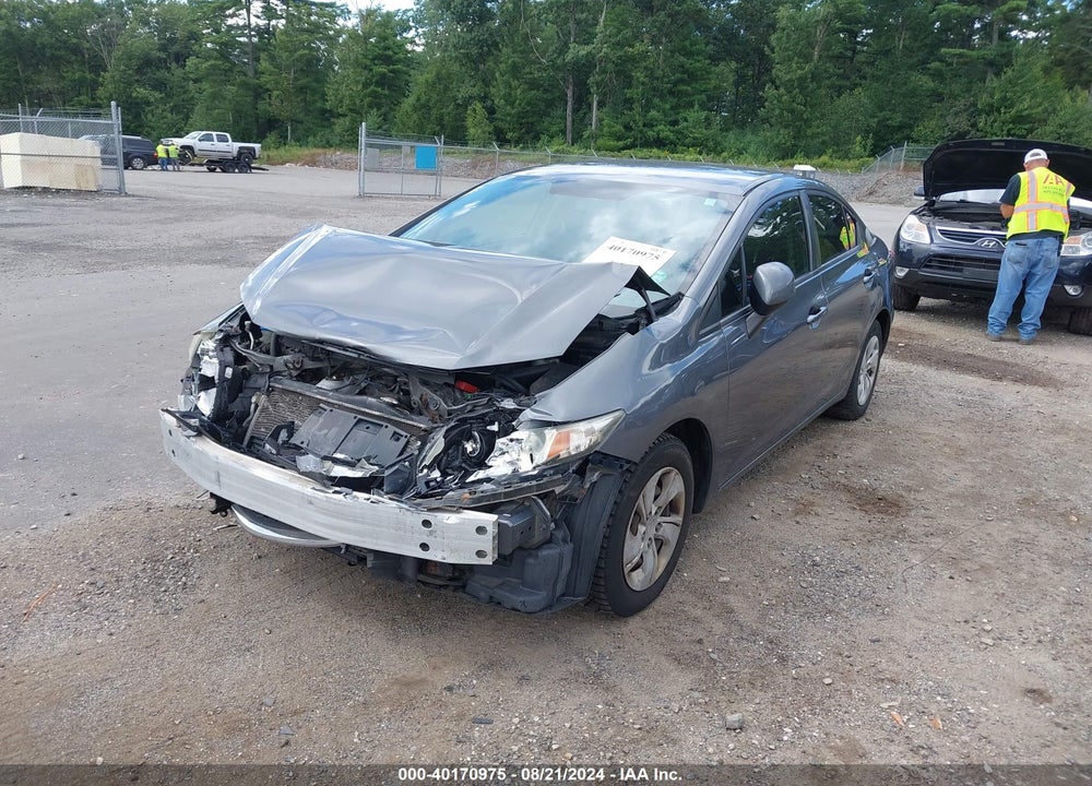 2013 HONDA CIVIC LX VIN: 19XFB2F51DE250430