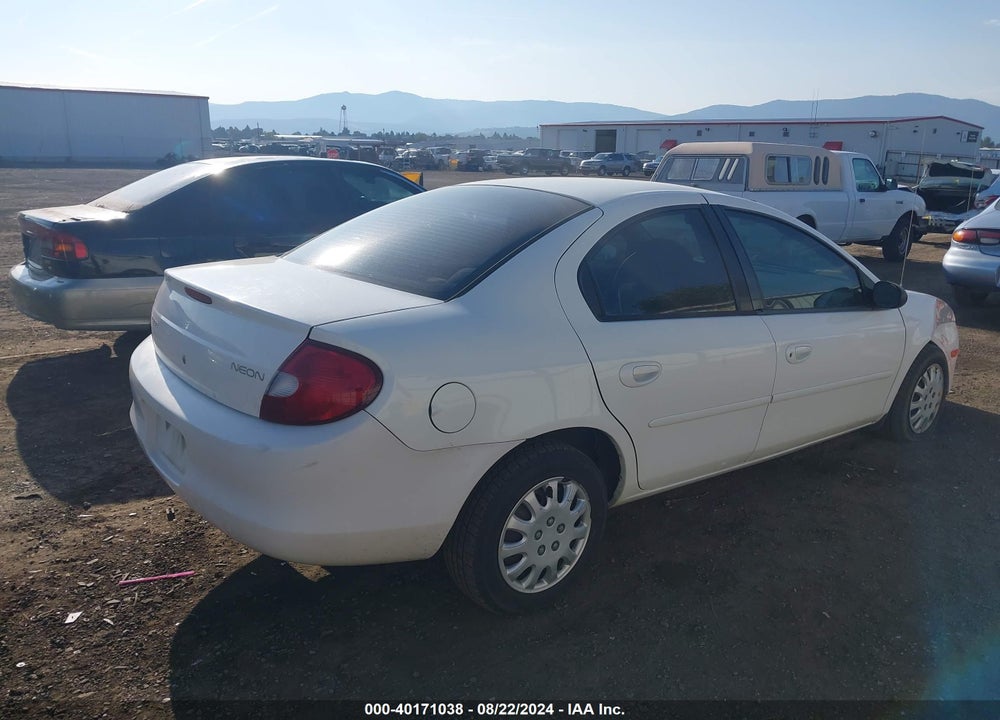 2001 DODGE NEON SE VIN: 1B3ES46C31D196360