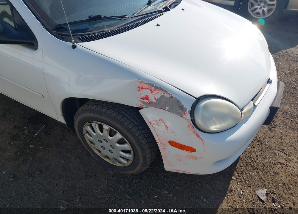 2001 DODGE NEON SE VIN: 1B3ES46C31D196360