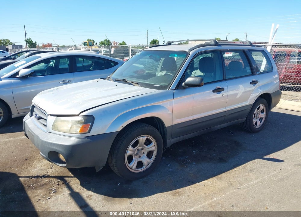 2003 SUBARU FORESTER X VIN: JF1SG63683H745162