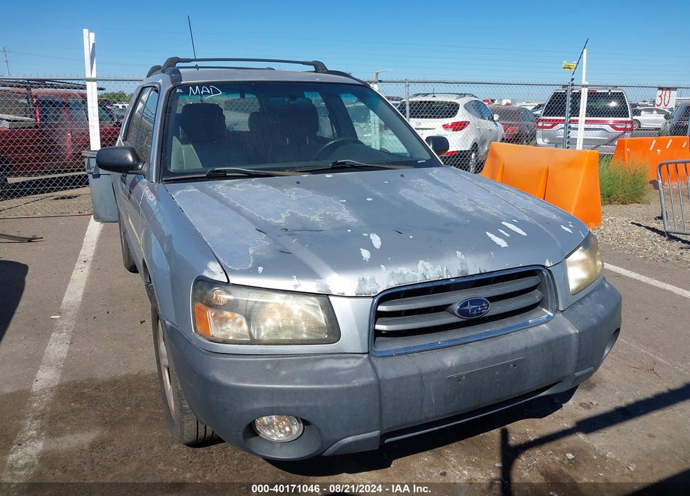 2003 SUBARU FORESTER X VIN: JF1SG63683H745162