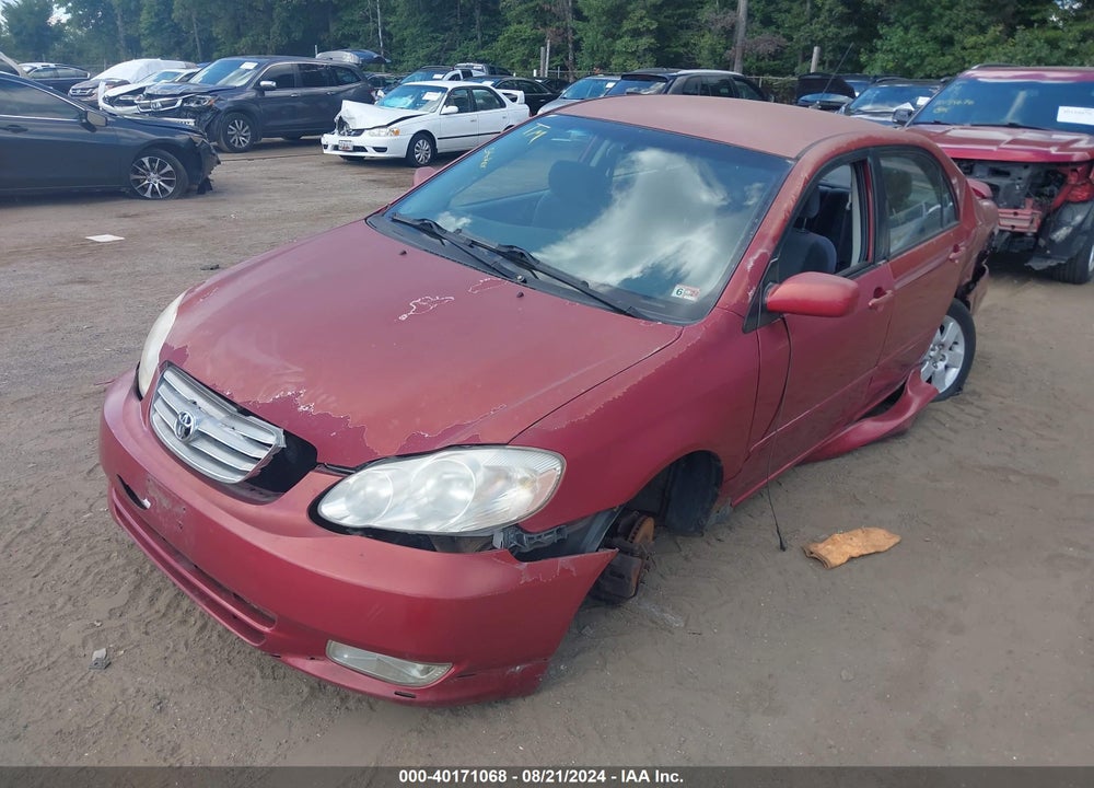 2003 TOYOTA COROLLA S VIN: 1NXBR32E53Z164751