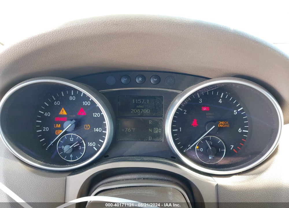 2007 MERCEDES-BENZ ML 500 4MATIC VIN: 4JGBB75EX7A240656