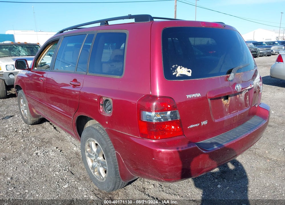 2005 TOYOTA HIGHLANDER V6 VIN: JTEEP21A150088712