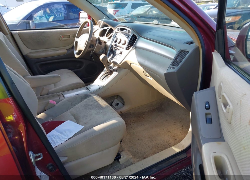 2005 TOYOTA HIGHLANDER V6 VIN: JTEEP21A150088712
