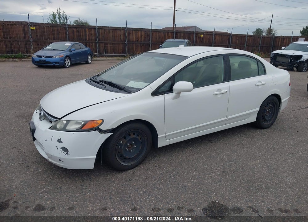 2007 HONDA CIVIC LX VIN: 1HGFA15577L123564