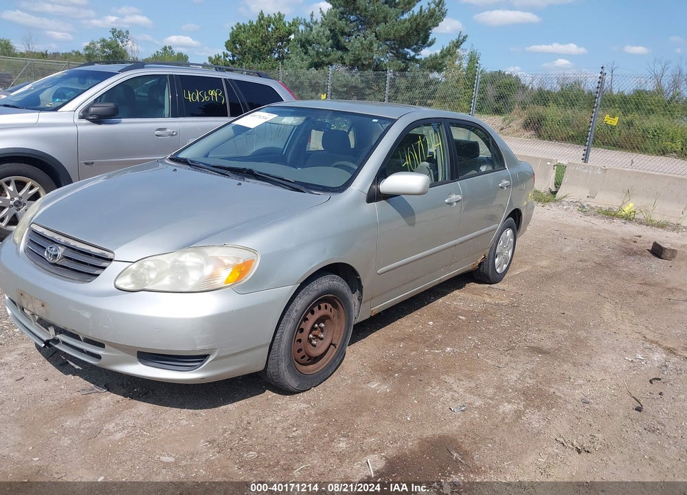 2003 TOYOTA COROLLA LE VIN: JTDBR32E830043904