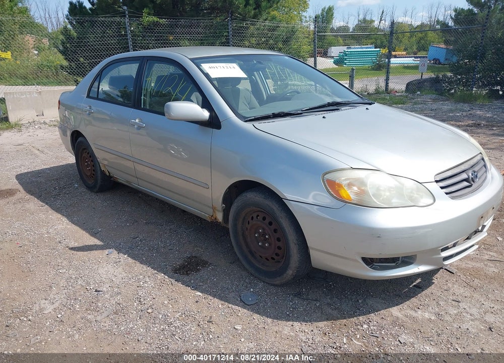 2003 TOYOTA COROLLA LE VIN: JTDBR32E830043904