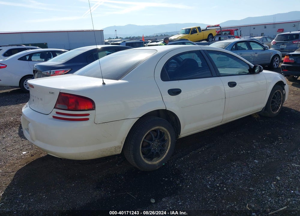 2004 DODGE STRATUS SE VIN: 1B3EL36T64N195516
