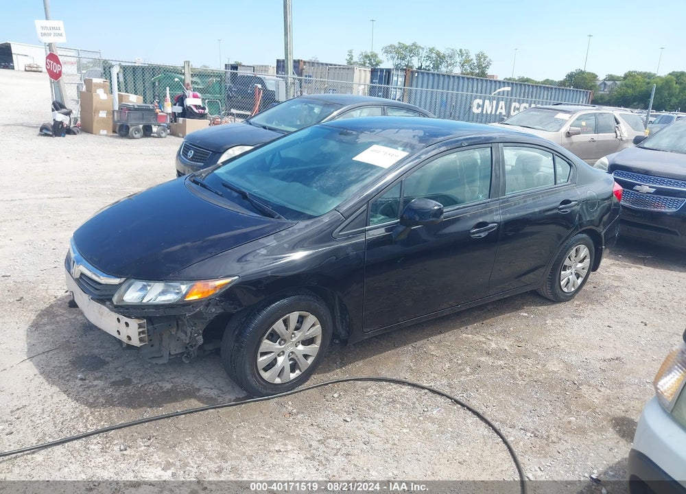 2012 HONDA CIVIC LX VIN: 19XFB2F53CE094227