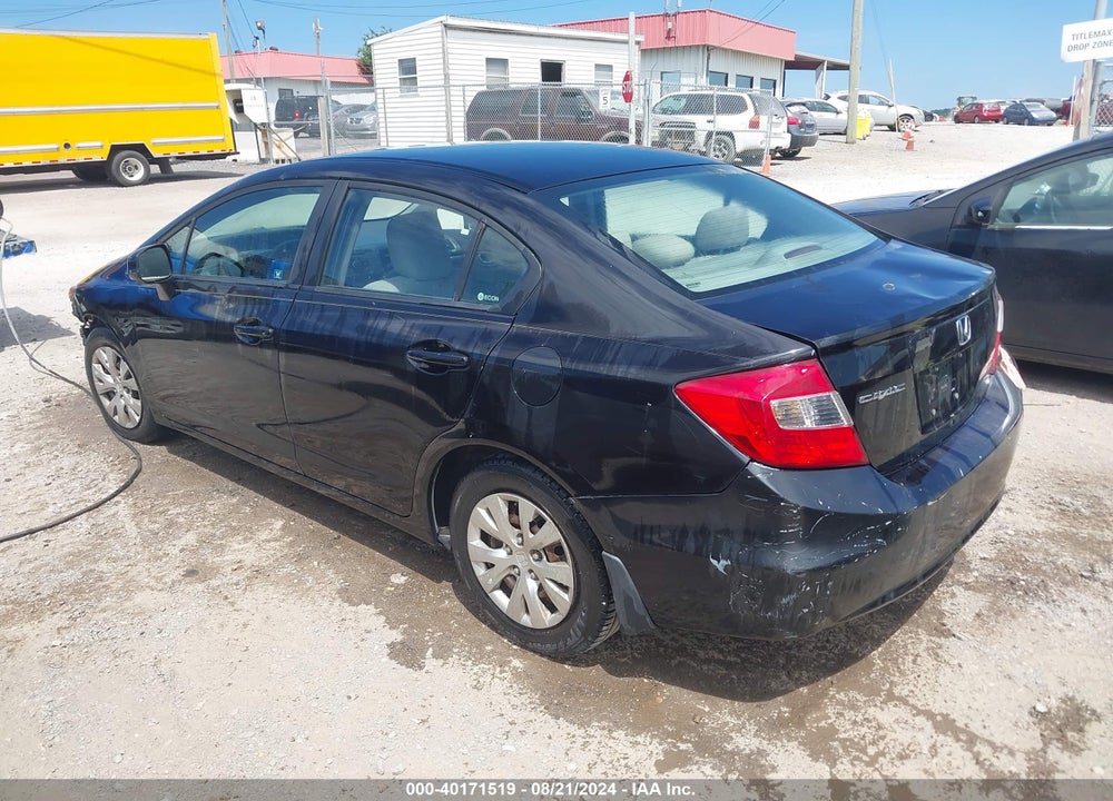 2012 HONDA CIVIC LX VIN: 19XFB2F53CE094227