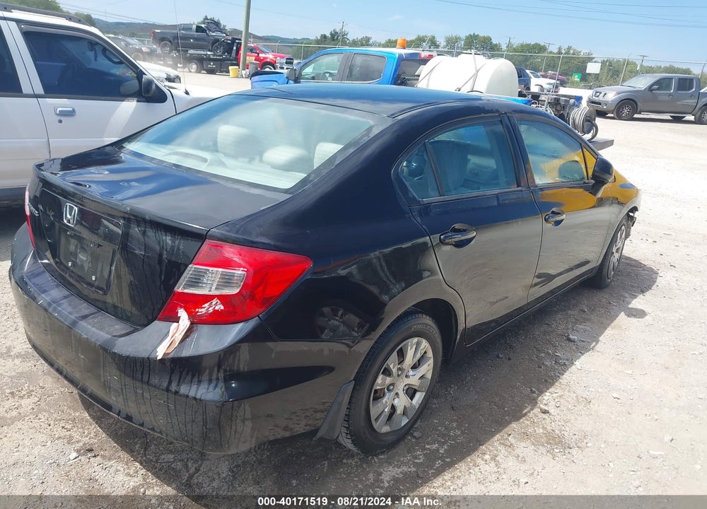 2012 HONDA CIVIC LX VIN: 19XFB2F53CE094227
