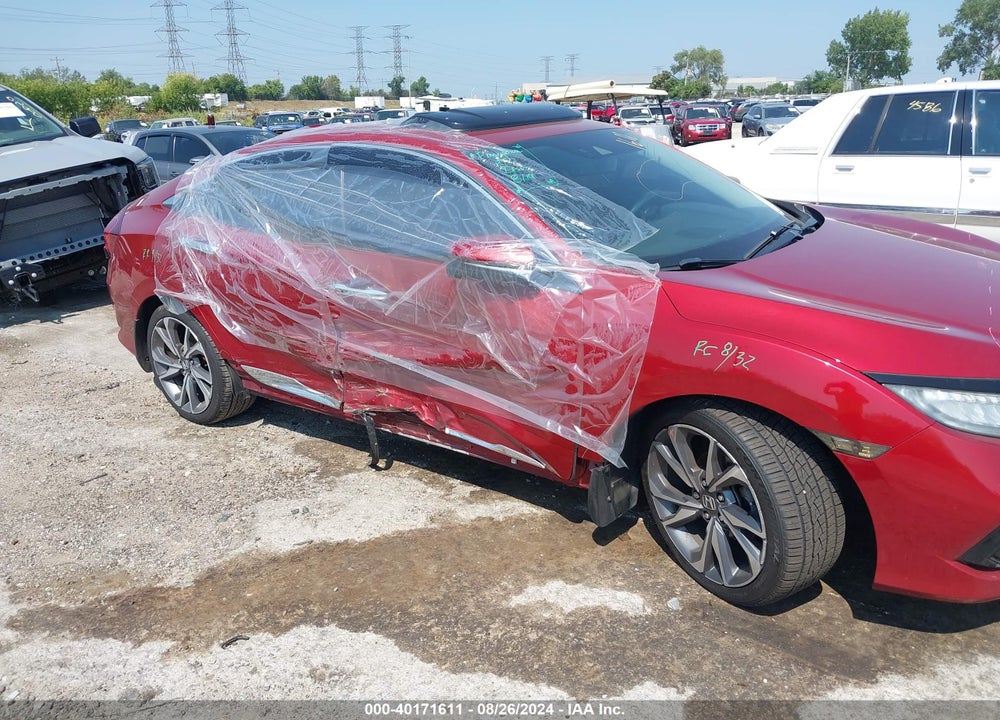 2019 HONDA CIVIC TOURING VIN: 19XFC1F92KE000833