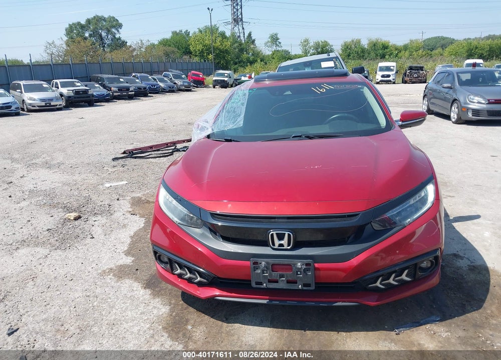 2019 HONDA CIVIC TOURING VIN: 19XFC1F92KE000833