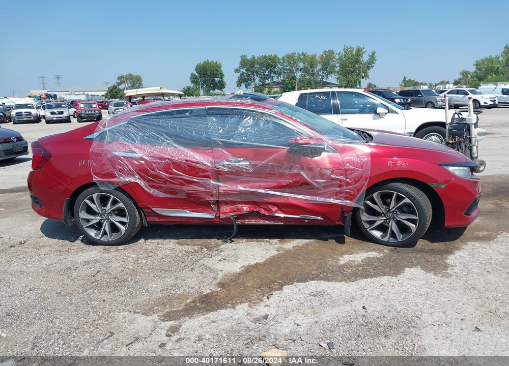 2019 HONDA CIVIC TOURING VIN: 19XFC1F92KE000833