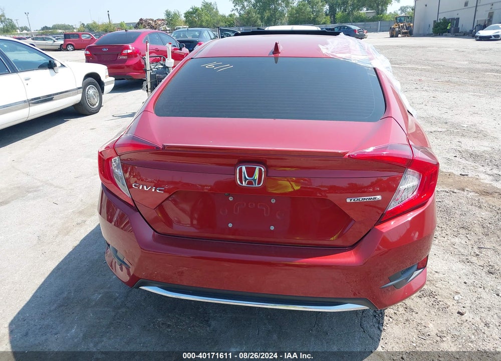 2019 HONDA CIVIC TOURING VIN: 19XFC1F92KE000833
