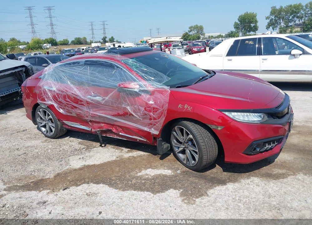 2019 HONDA CIVIC TOURING VIN: 19XFC1F92KE000833