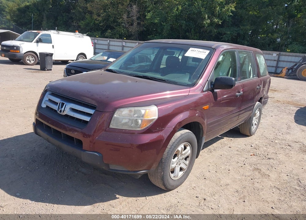 2007 HONDA PILOT LX VIN: 5FNYF28137B020877