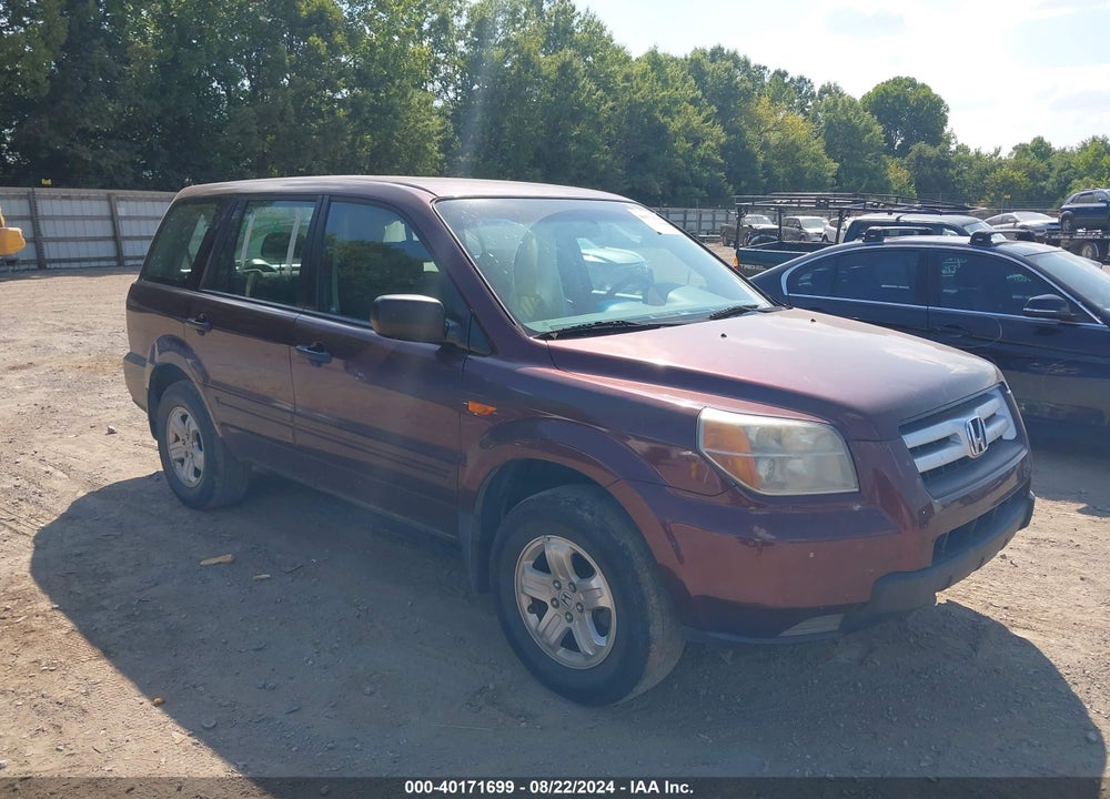 2007 HONDA PILOT LX VIN: 5FNYF28137B020877