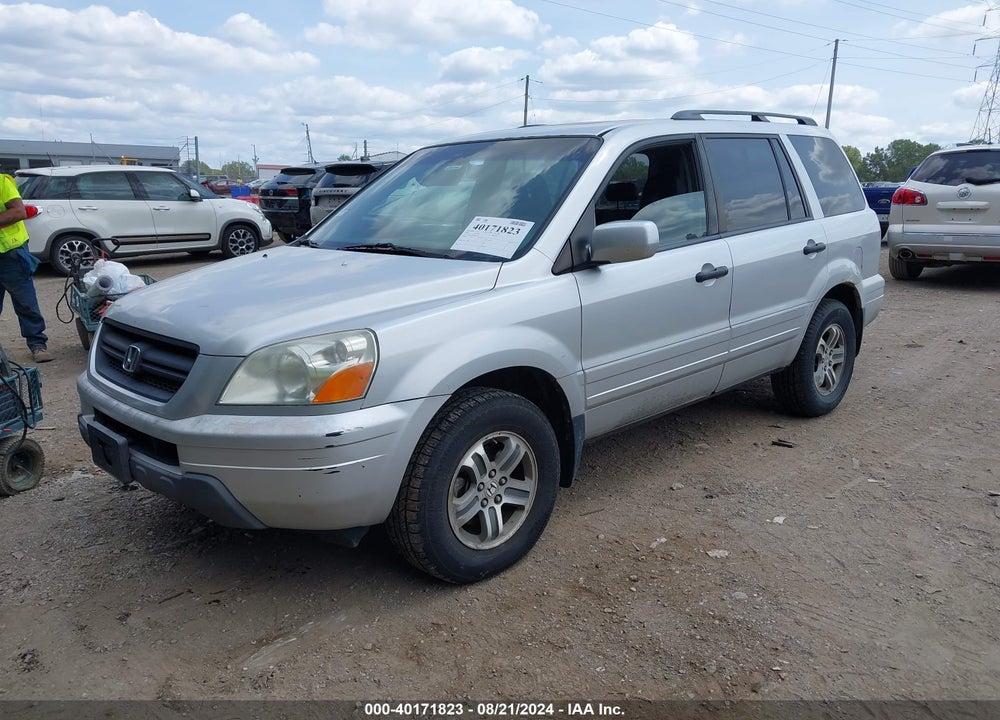 2005 HONDA PILOT EX-L VIN: 5FNYF18695B008252