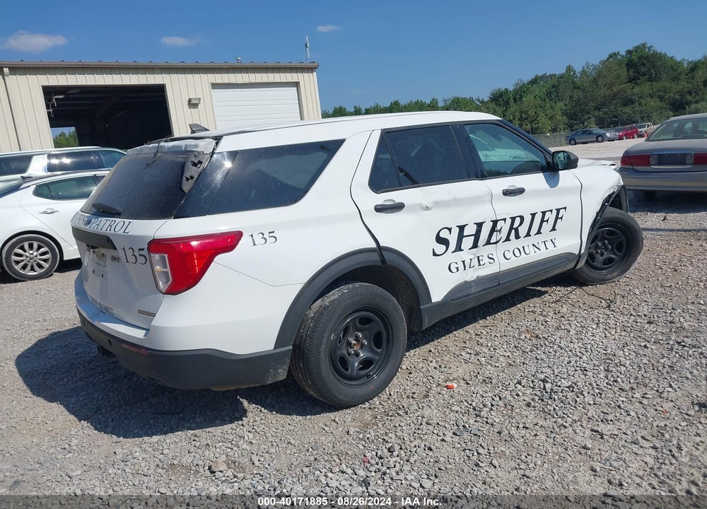 2021 FORD POLICE INTERCEPTOR UTILITY VIN: 1FM5K8AB4MGA19531