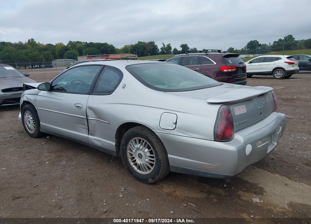 2000 CHEVROLET MONTE CARLO LS VIN: 2G1WW12E6Y9268858