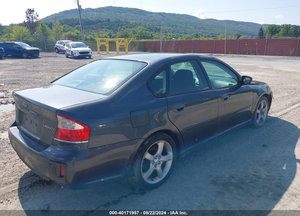 2009 SUBARU LEGACY 2.5I VIN: 4S3BL616X97227075